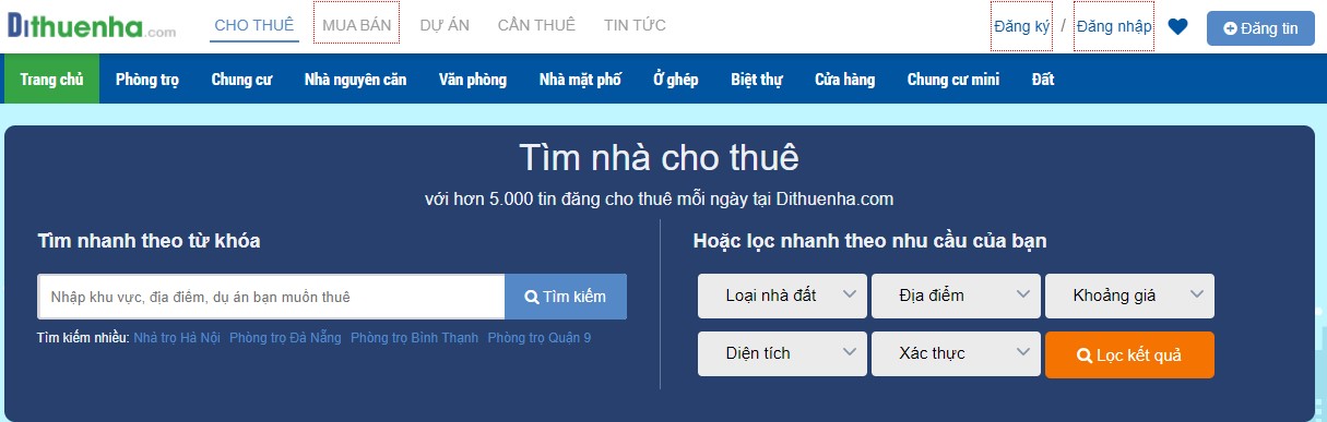 website dithuenha.com